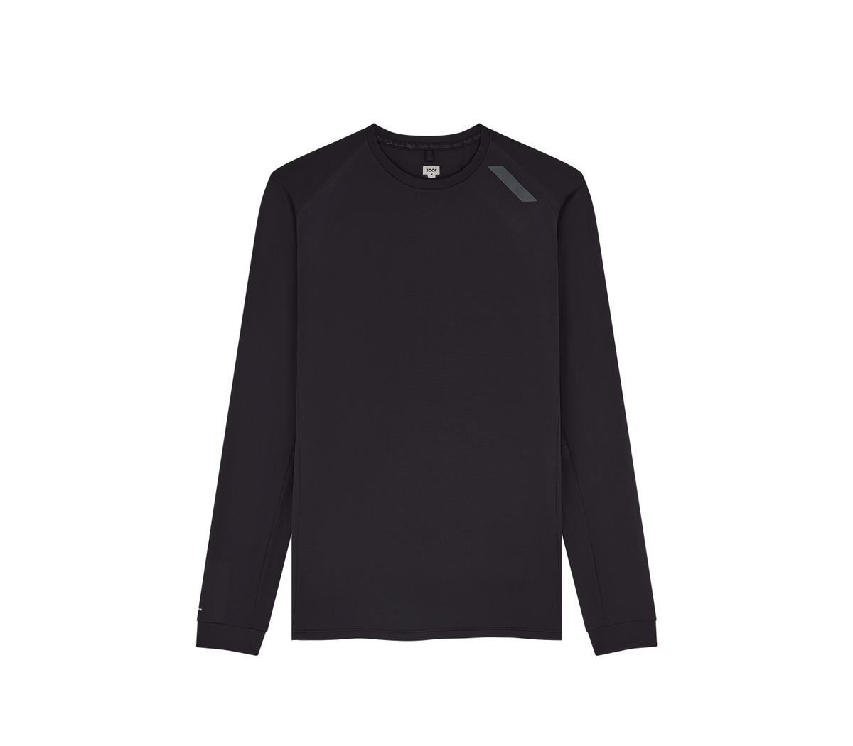 Womens Long Sleeve Tech T Black Soar Running 
