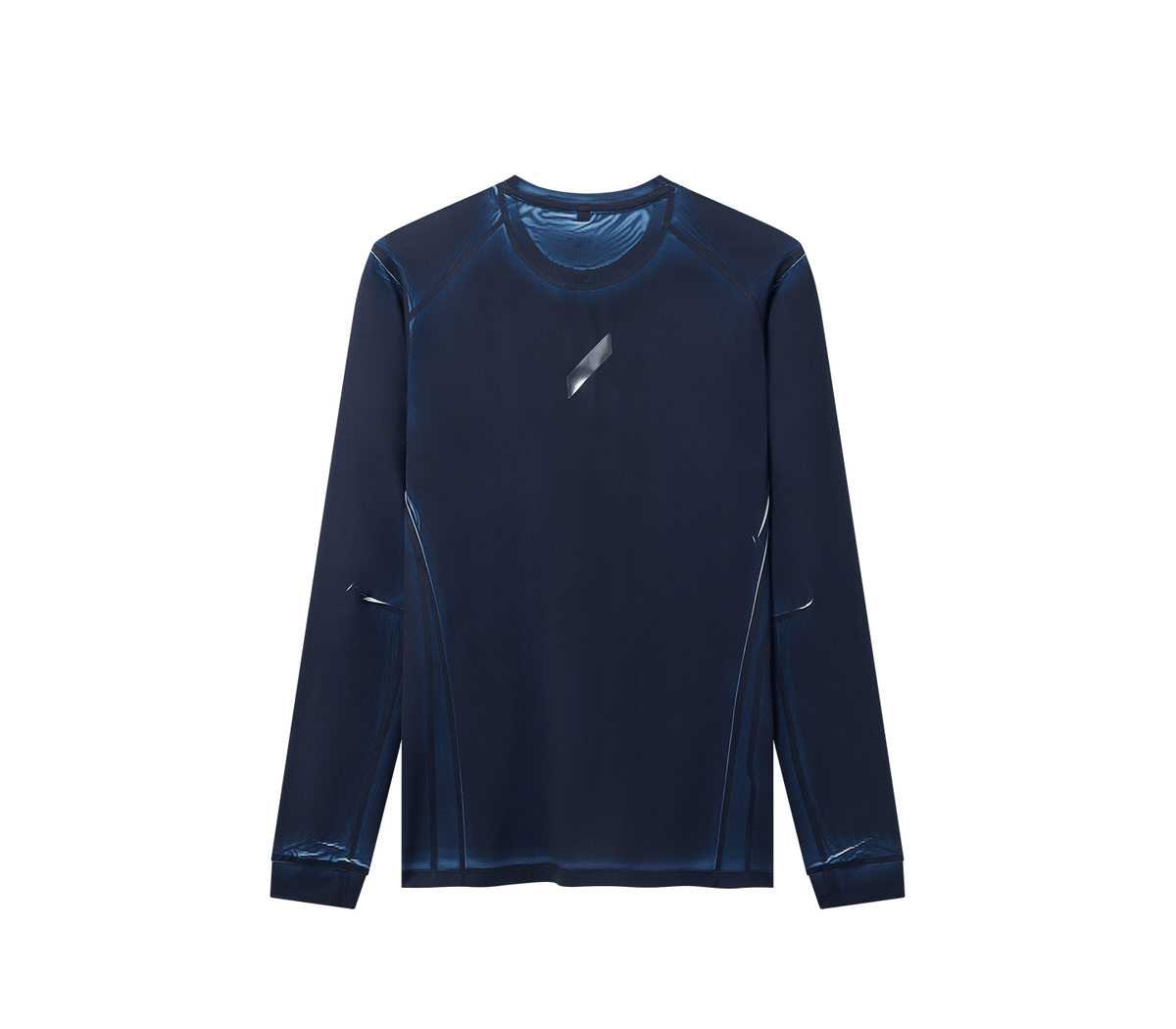 Men's Long Sleeve Printed Tech T | Navy – SOAR Running