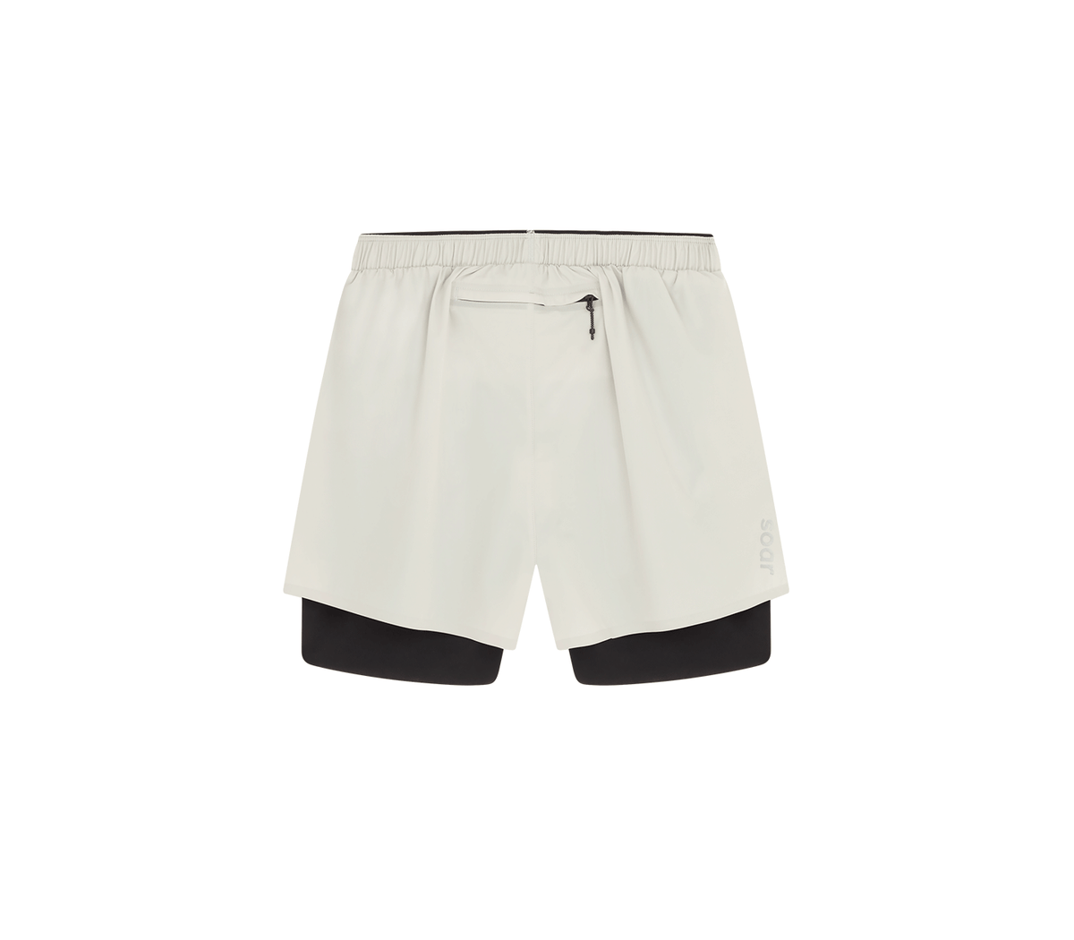 Men's Dual Run Shorts Light Grey – SOAR Running