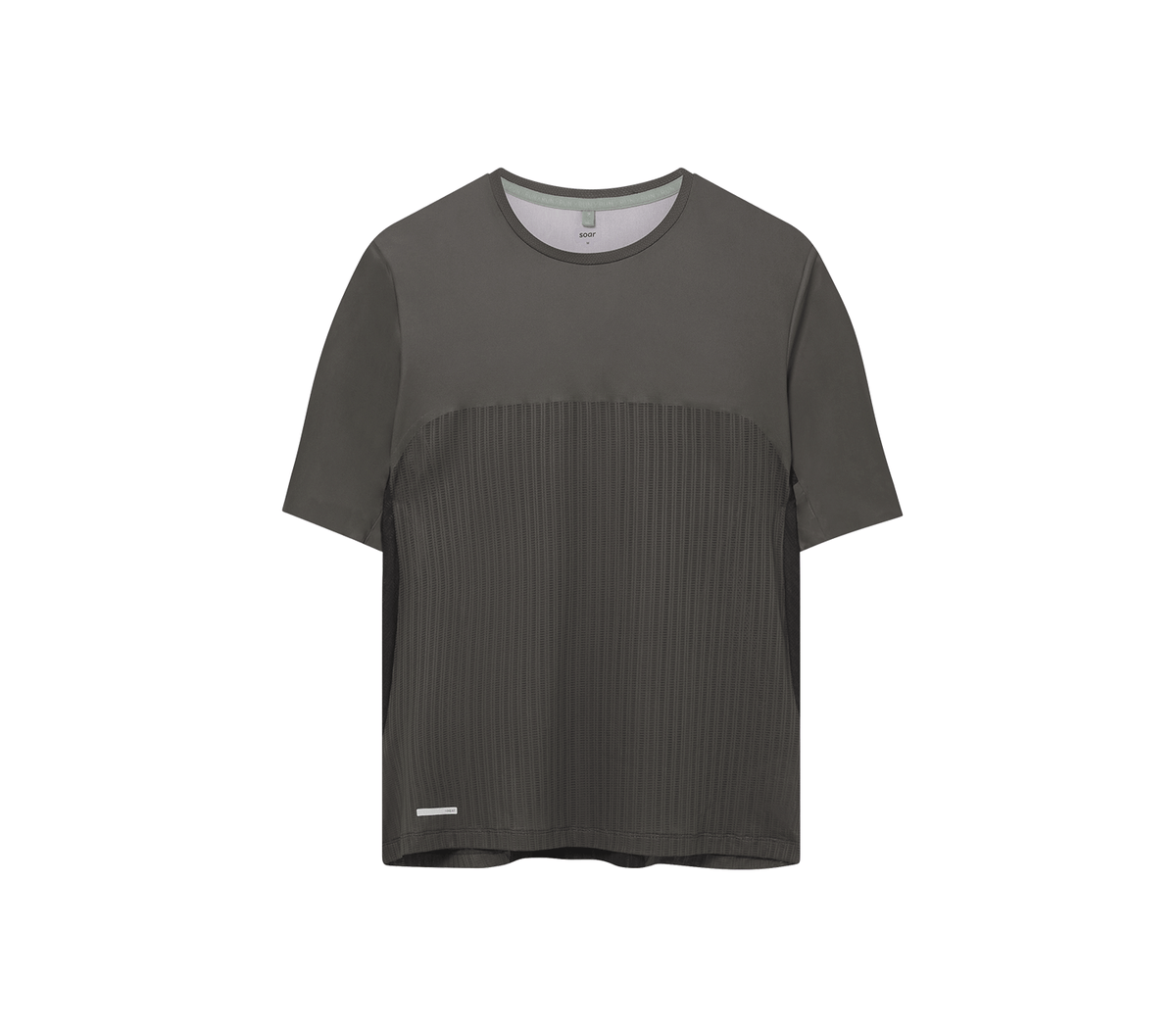 soar running Tシャツ Men's Long Sleeve Hot Weather T | White/Green – SOAR Running