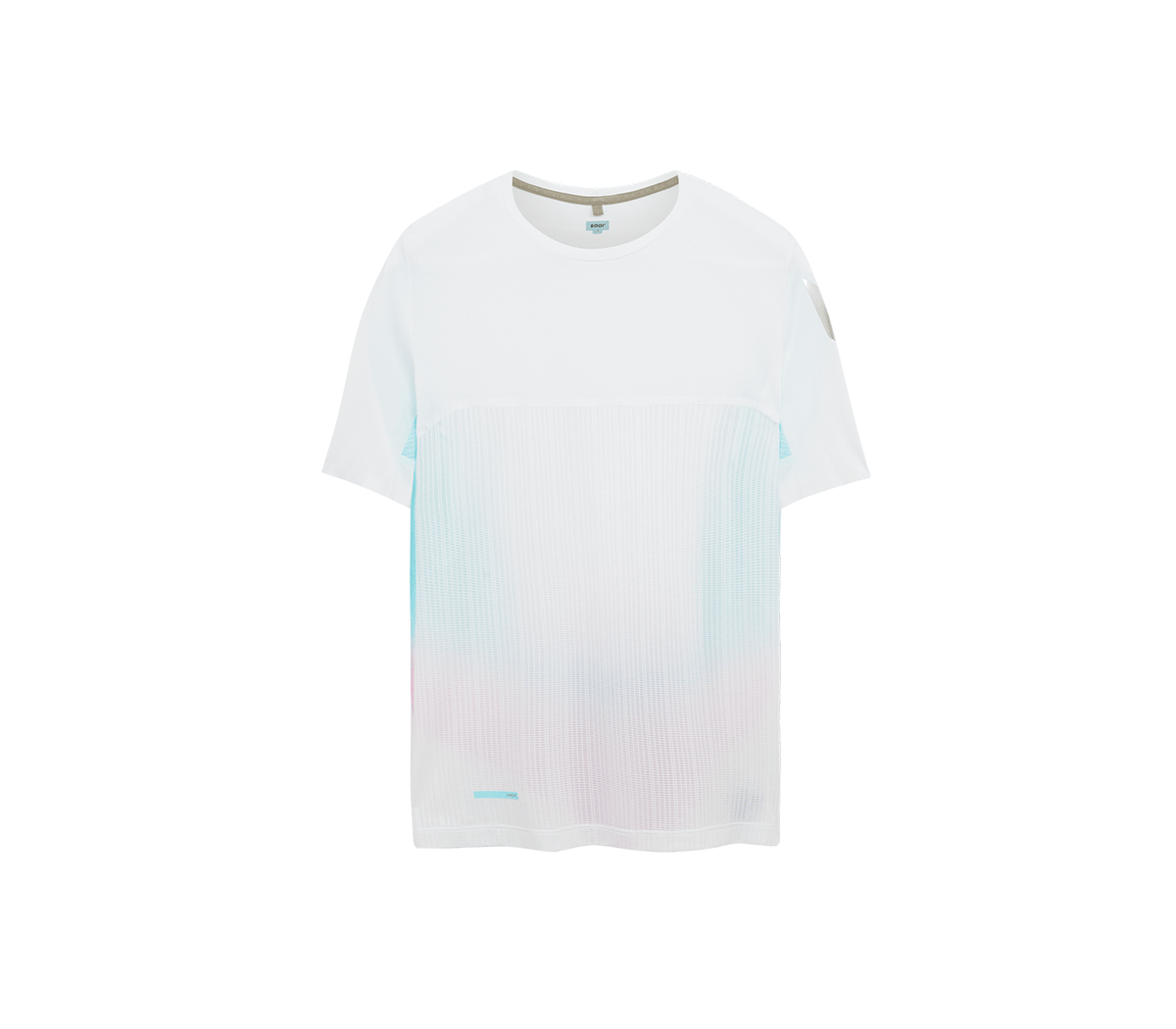 Women's Hot Weather T | White/Blue/Magenta – SOAR Running