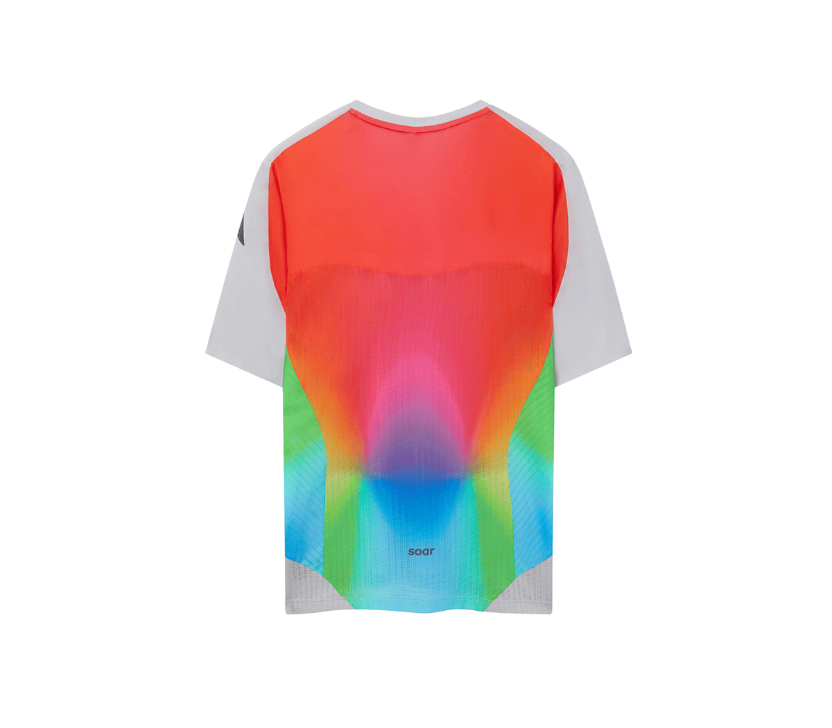 Men's Hot Weather T | Grey/Rainbow – SOAR Running