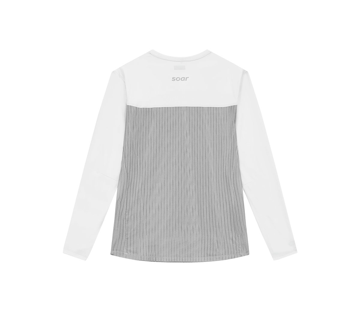 Men's Long Sleeve Hot Weather T Light Grey SOAR Running