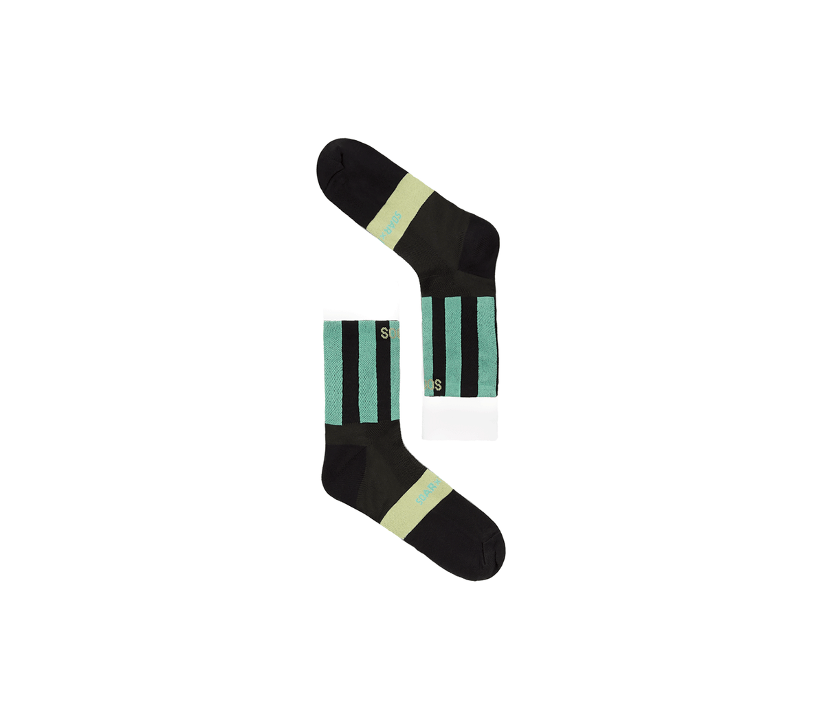 Striped running socks top