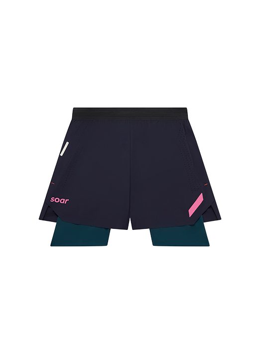 Men s Dual Run Shorts Navy SOAR Running