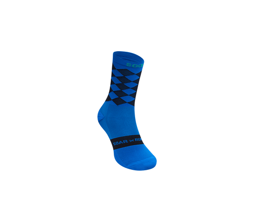 Diamond Crew Sock | Navy/Black