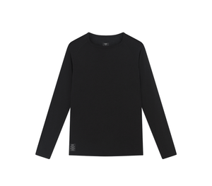 Women's L/S Merino Silk Base Layer Black – SOAR Running