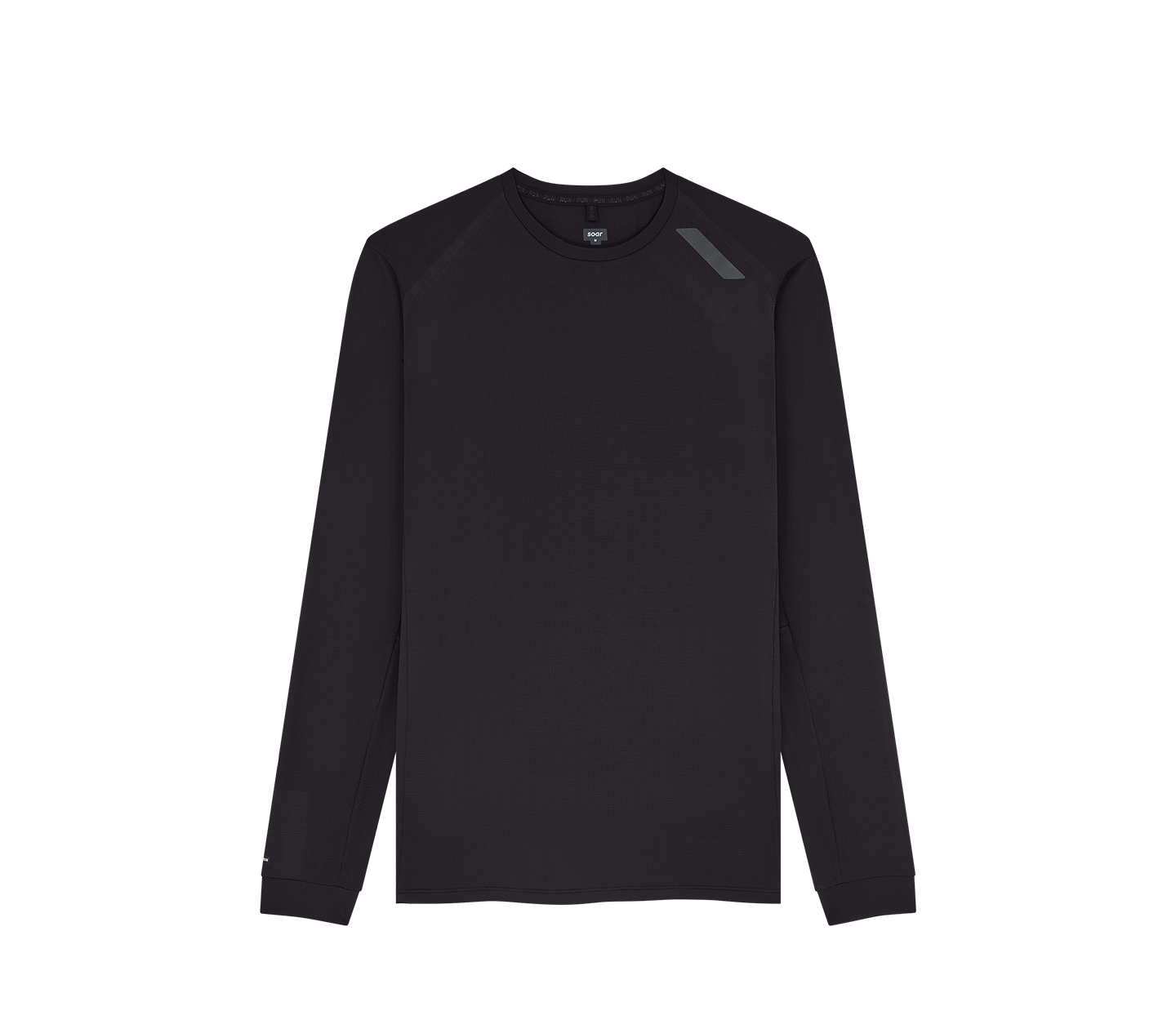 Men's Long Sleeve Tech T Black – SOAR Running