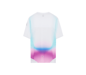 Men's Hot Weather T | White/Blue/Magenta – SOAR Running