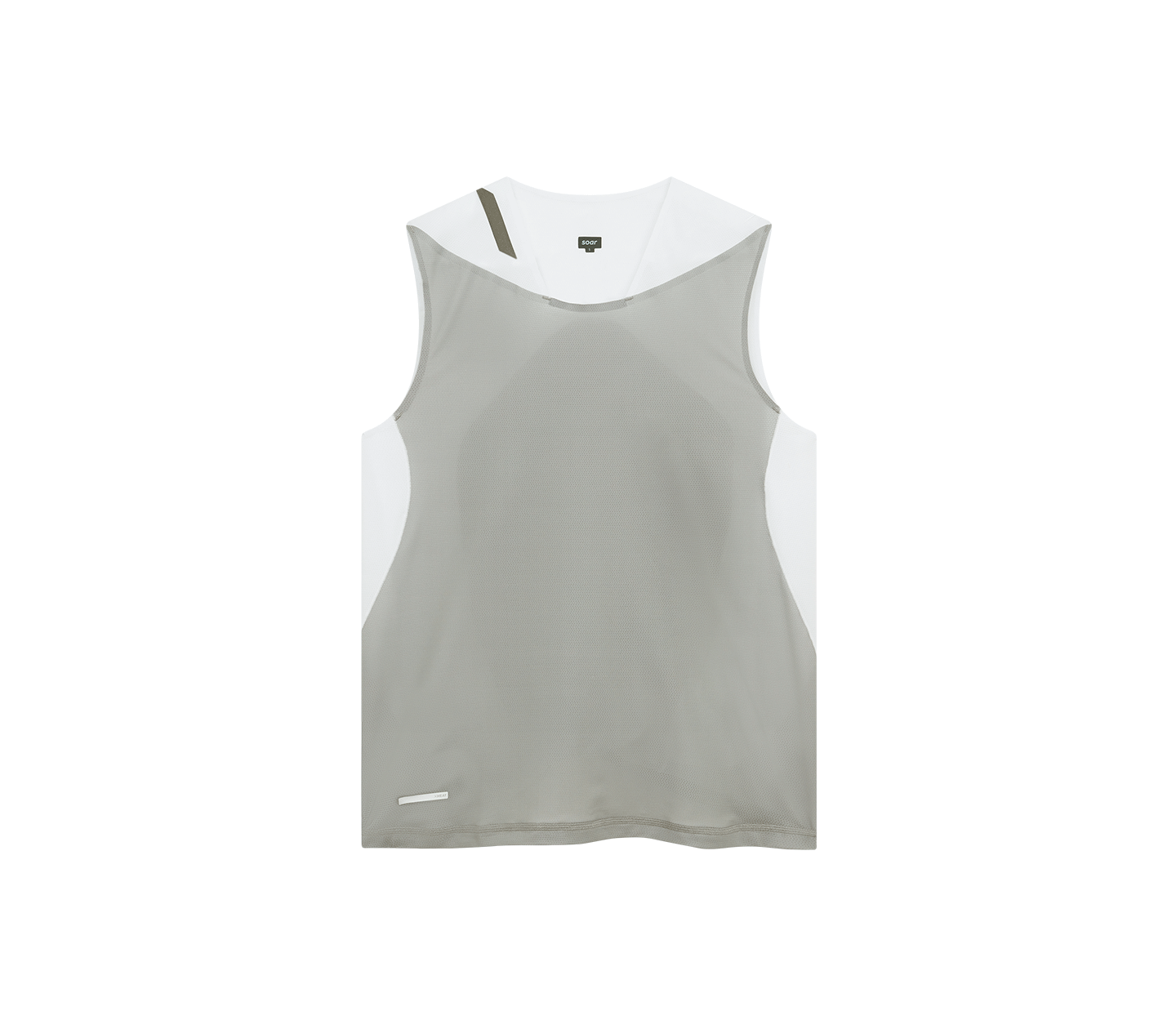 Men's Singlet | White/Silver Grey – SOAR Running