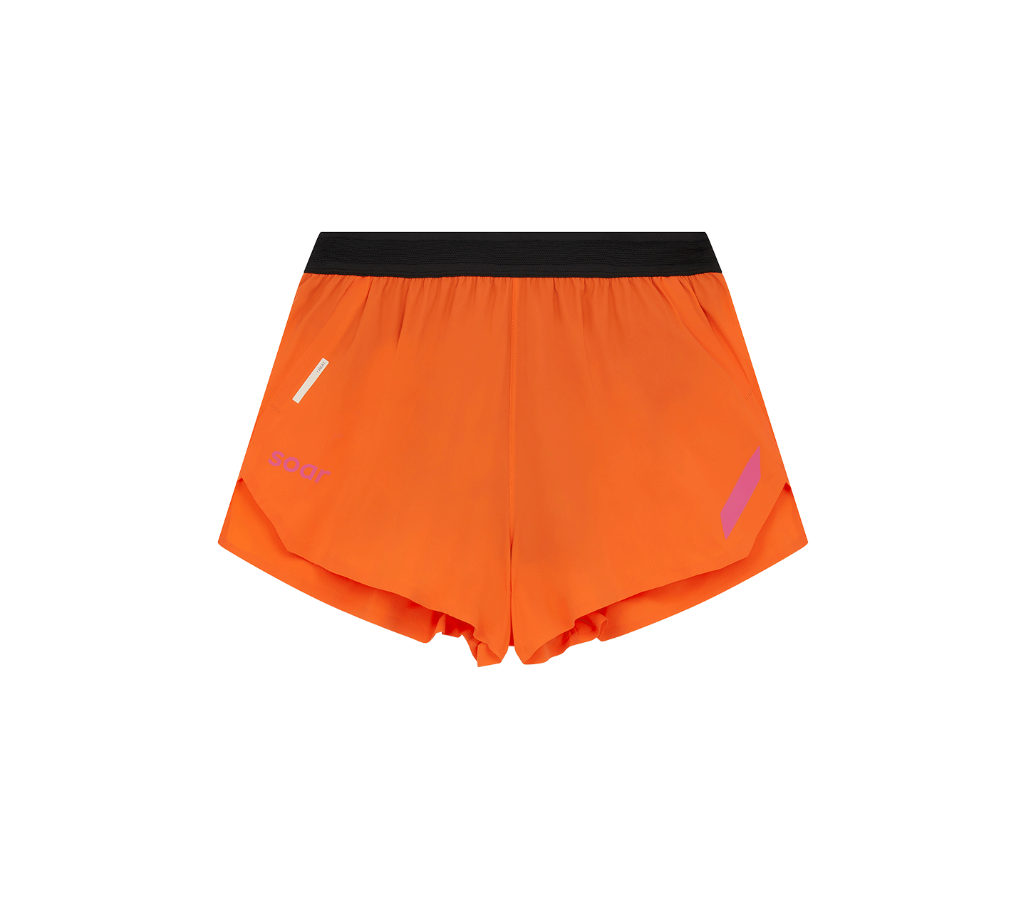 Mens split running hot sale shorts